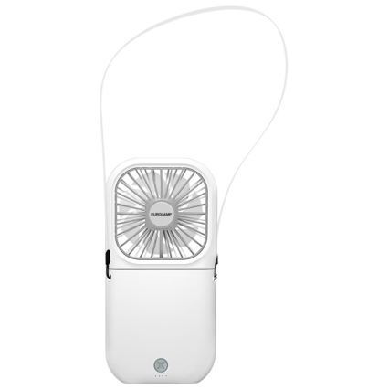 Nabíjecí kapesní ventilátor 5W/5V 2500 mAh bílá