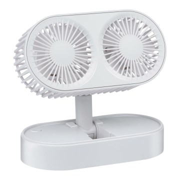 Nabíjecí stolní ventilátor 3,7V 1200 mAh bílá