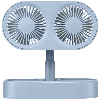 Nabíjecí stolní ventilátor 3,7V 1200 mAh modrá