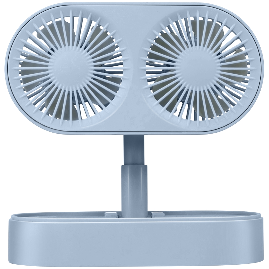 Nabíjecí stolní ventilátor 3,7V 1200 mAh modrá