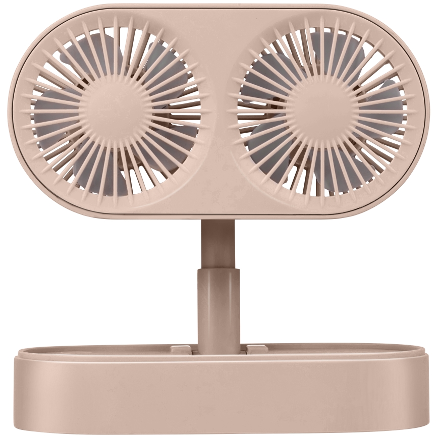 Nabíjecí stolní ventilátor 3,7V 1200 mAh růžová