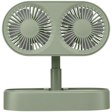 Nabíjecí stolní ventilátor 3,7V 1200 mAh zelená