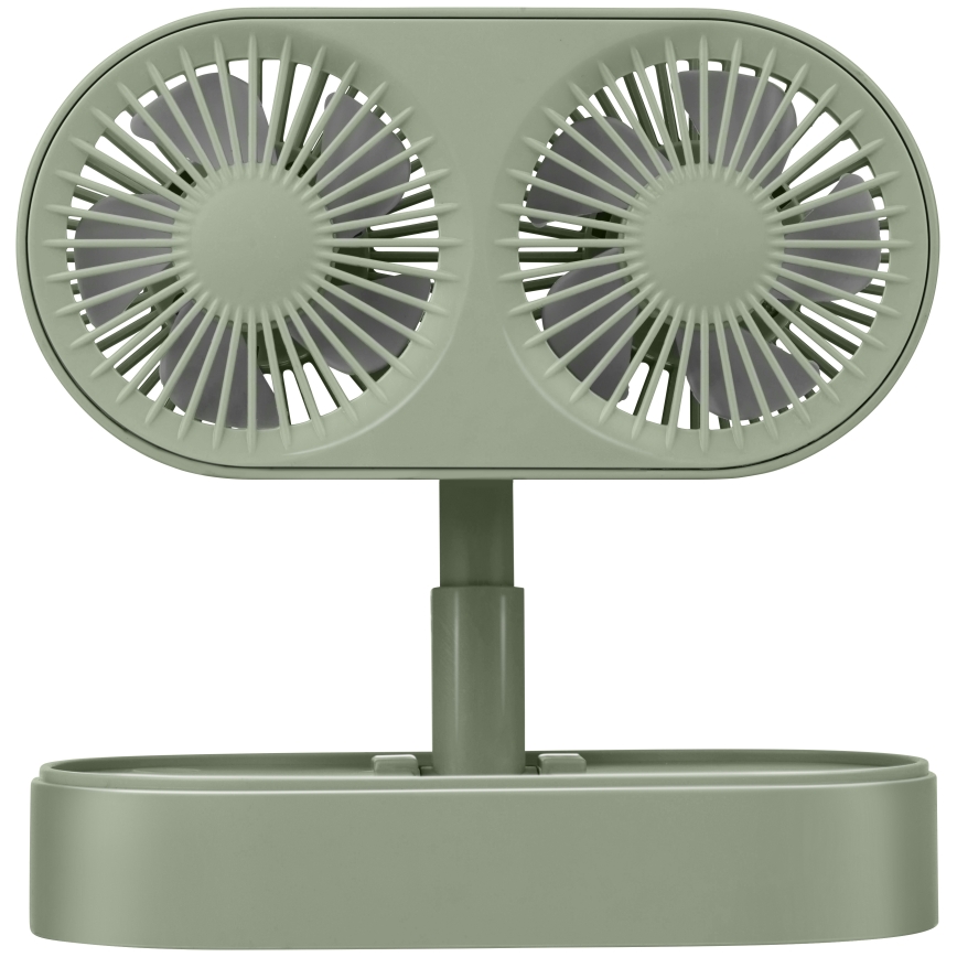 Nabíjecí stolní ventilátor 3,7V 1200 mAh zelená