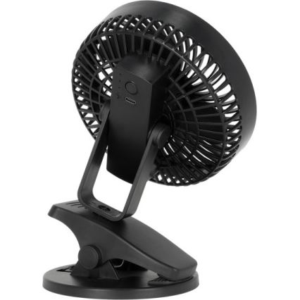 Nabíjecí stolní ventilátor s klipem VIENTO 6W/5V 2000 mAh černá