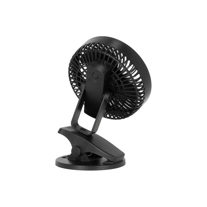Nabíjecí stolní ventilátor s klipem VIENTO 6W/5V 2000 mAh černá