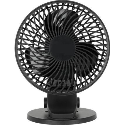 Nabíjecí stolní ventilátor s klipem VIENTO 6W/5V 2000 mAh černá