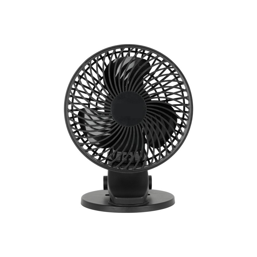 Nabíjecí stolní ventilátor s klipem VIENTO 6W/5V 2000 mAh černá