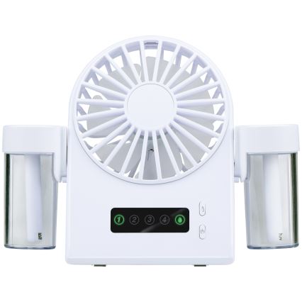 Nabíjecí stolní ventilátor s mlhovým efektem 3,7V 1200 mAh
