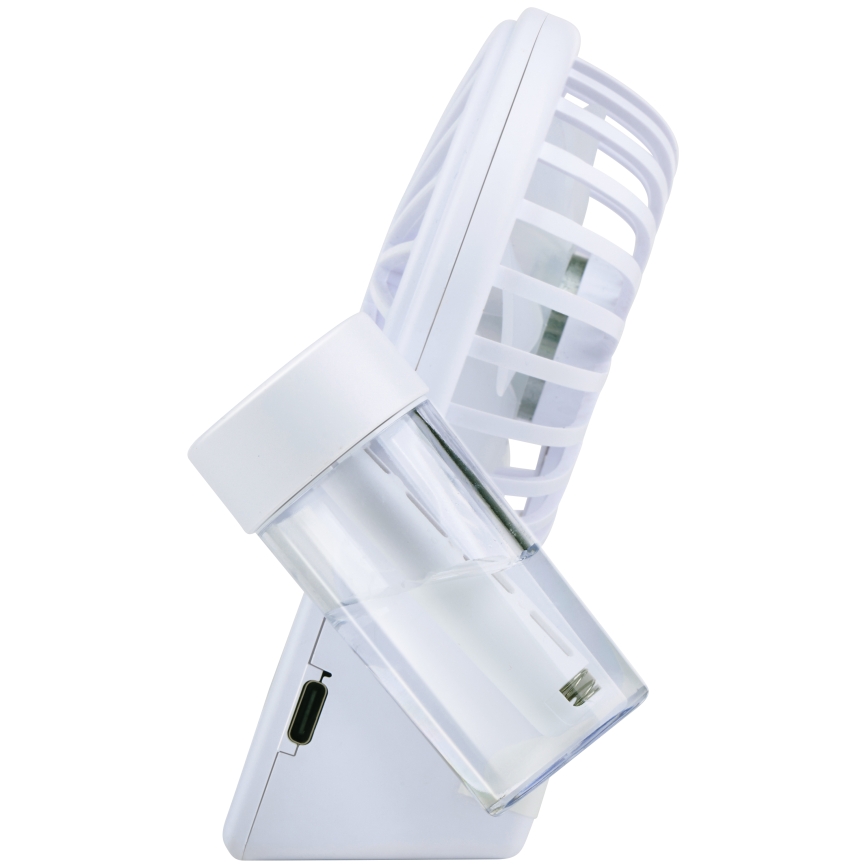 Nabíjecí stolní ventilátor s mlhovým efektem 3,7V 1200 mAh