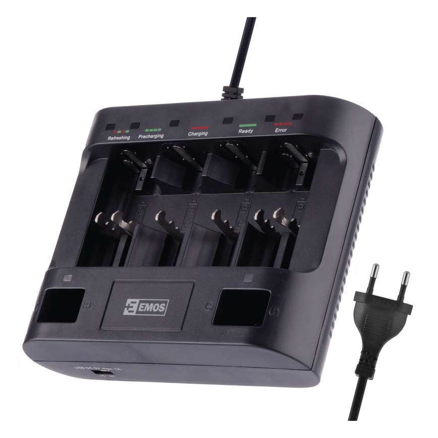 Nabíječka baterií UNI6 AAA/AA/C/D/9V 230V