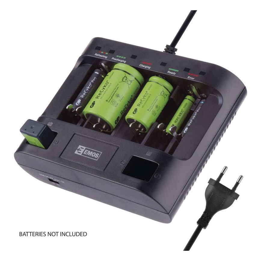 Nabíječka baterií UNI6 AAA/AA/C/D/9V 230V