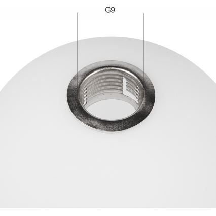 Náhradní sklo k lustru ASTRO G9 pr. 10 cm