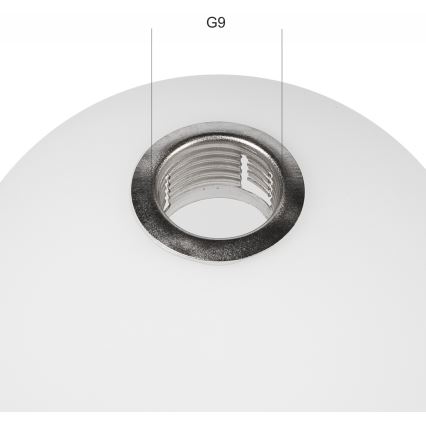 Náhradní sklo k lustru ASTRO G9 pr. 12 cm