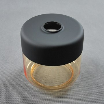Náhradní sklo k lustru AMBER E27 pr. 14 cm černá/kouřová béžová