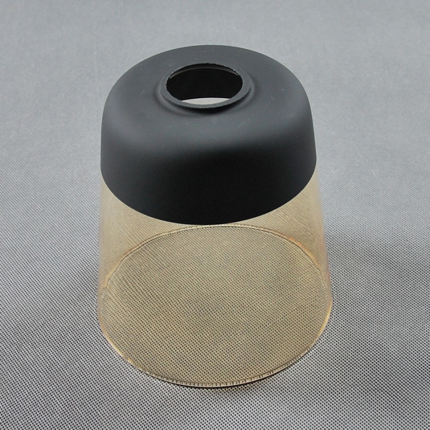 Náhradní sklo k lustru AMBER E27 pr. 15,5 cm černá/kouřová béžová
