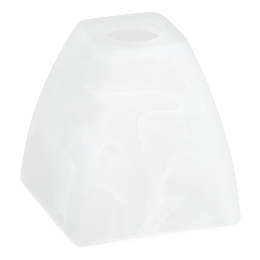 Náhradní sklo k lustru E14 10x13 cm bílá