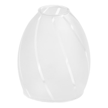 Náhradní sklo k lustru E14 pr. 9 cm bílá
