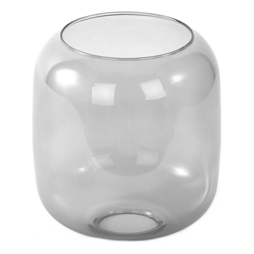 Náhradní sklo k lustru E27 pr. 14 cm kouřová šedá