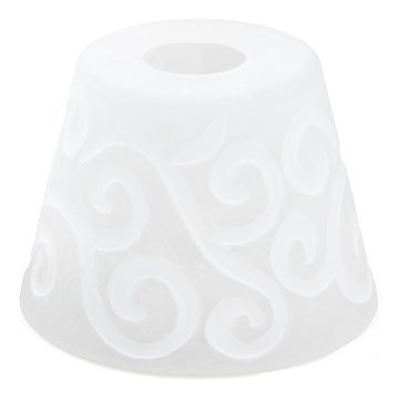 Náhradní sklo k lustru E27 pr. 15 cm bílá