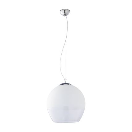 Náhradní sklo k lustru KULA E27 pr. 38 cm bílá/čirá