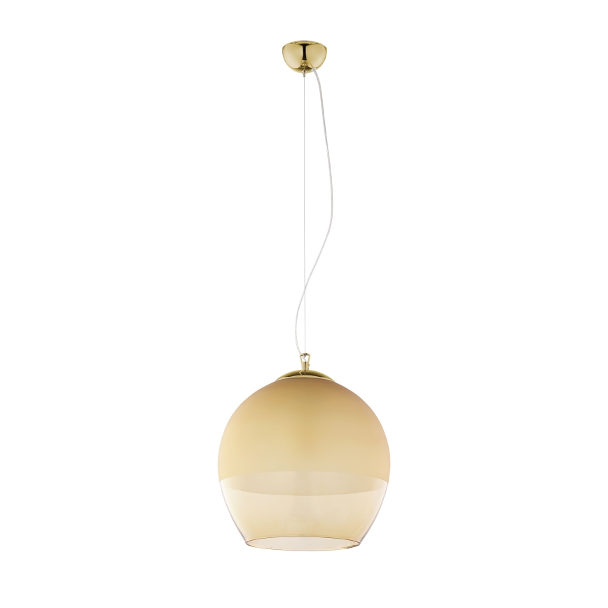 Náhradní sklo k lustru KULA E27 pr. 38 cm kouřová béžová
