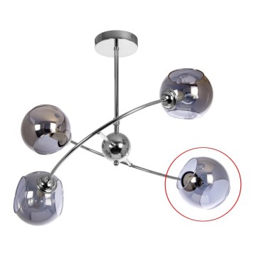 Náhradní sklo pr. 14 cm lesklý chrom