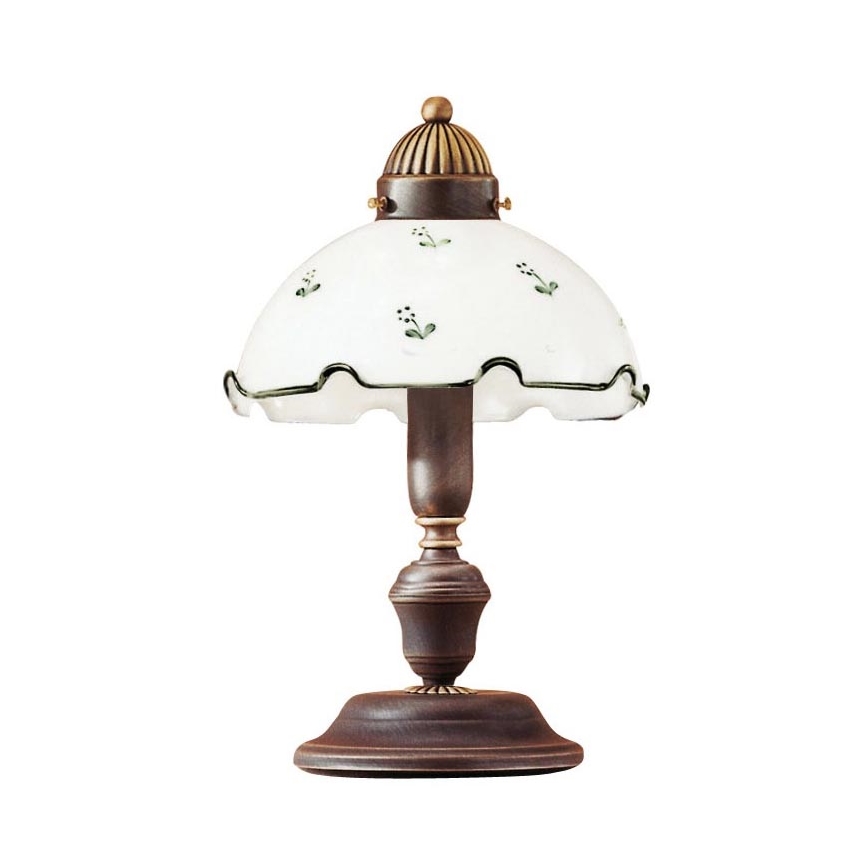 Náhradní sklo univerzální NONNA E27 pr. 20 cm bílá/zelená