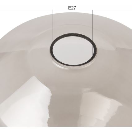 Náhradní stínidlo k lustru HONI E27 pr. 25 cm šedá