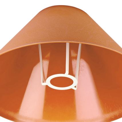 Náhradní stínidlo k stolní lampě E14 21x11 cm oranžová