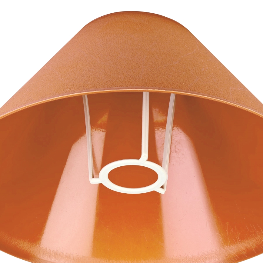 Náhradní stínidlo k stolní lampě E14 21x11 cm oranžová