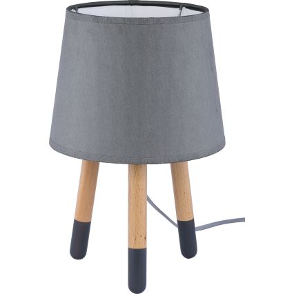 Náhradní stínidlo ke stolní lampě LAMA E27 pr. 19 cm šedá