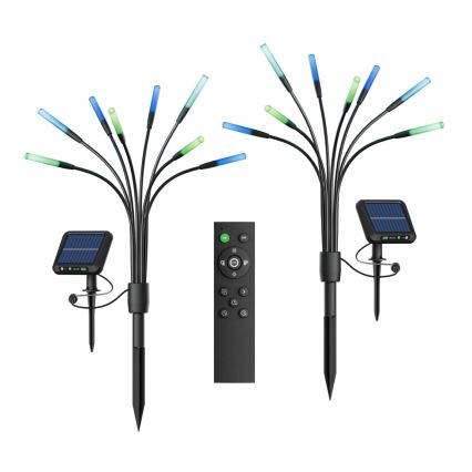 Nanoleaf - SADA 2x LED RGBW Solární lampa LED/1200 mAh IP65 + dálkové ovládání