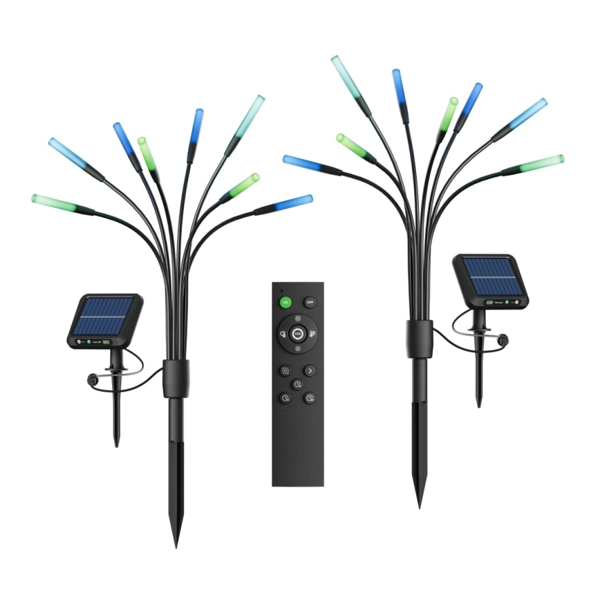 Nanoleaf - SADA 2x LED RGBW Solární lampa LED/1200 mAh IP65 + dálkové ovládání