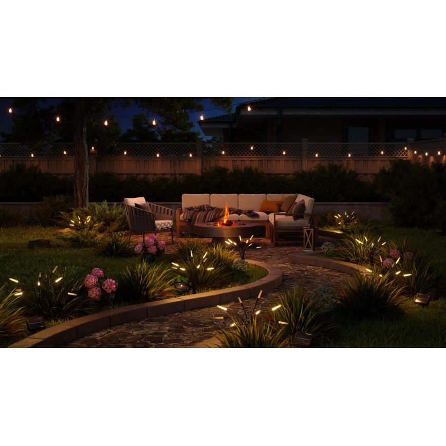 Nanoleaf - SADA 2x LED RGBW Solární lampa LED/1200 mAh IP65 + dálkové ovládání