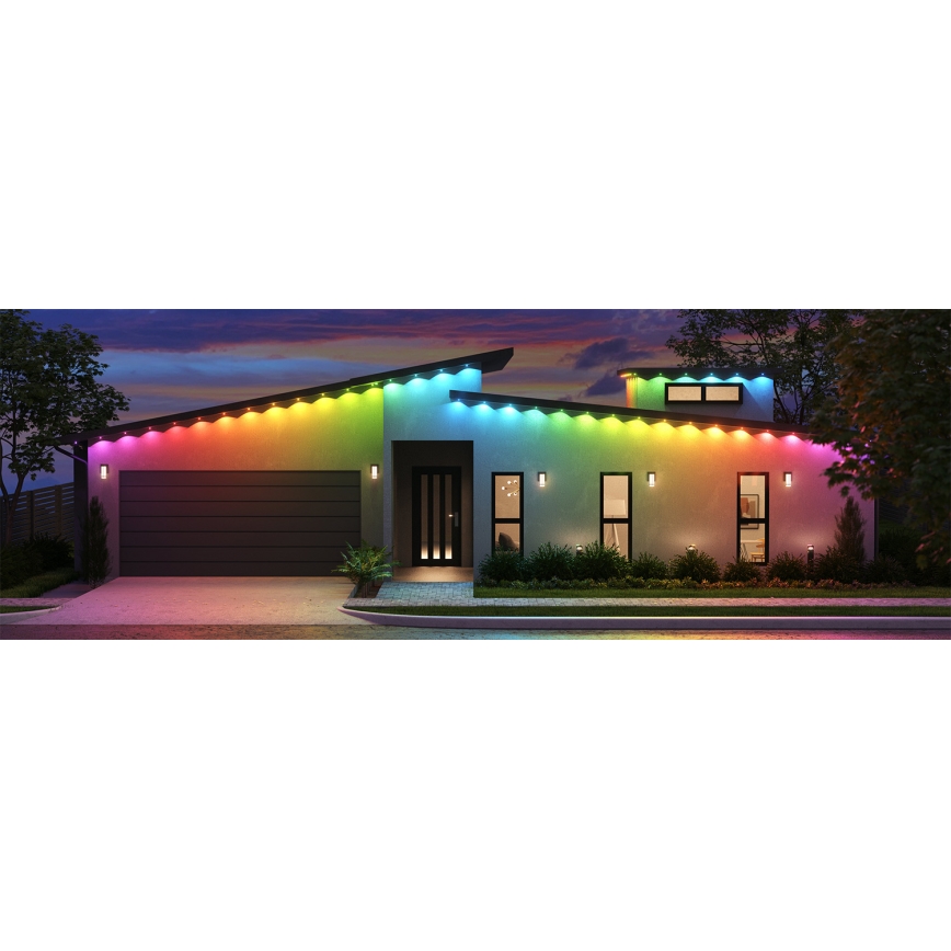 Nanoleaf - LED RGBCW Stmívatelný venkovní řetěz 30xLED/2,4W/230V 15m 2200-6500K IP67 Wi-Fi + dálkové ovládání