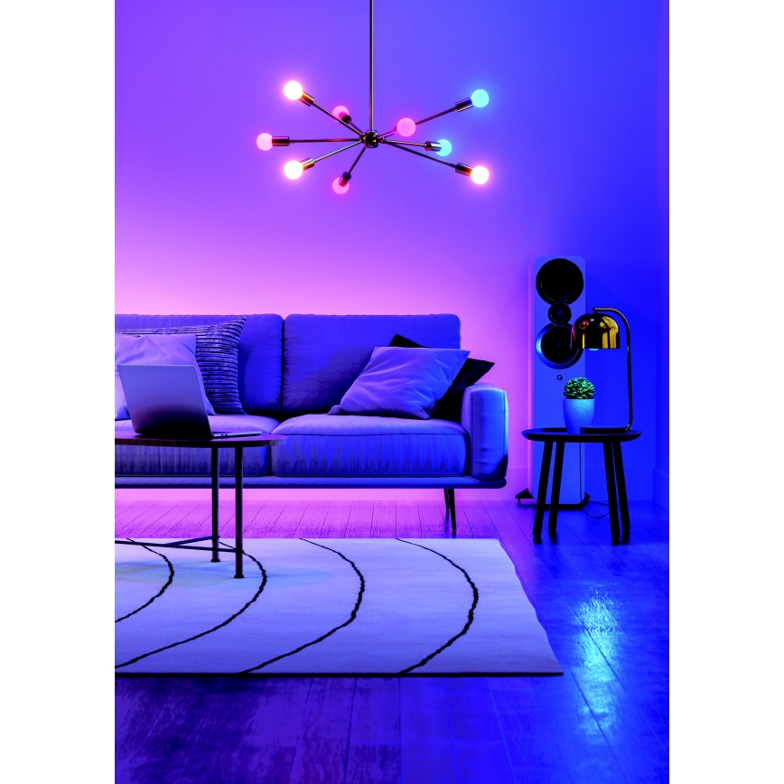 Nanoleaf - SADA 4x LED RGBW Stmívatelná žárovka ESSENTIALS MATTER A19 E27/9W/230V 2700-6500K CRI 90 Wi-Fi