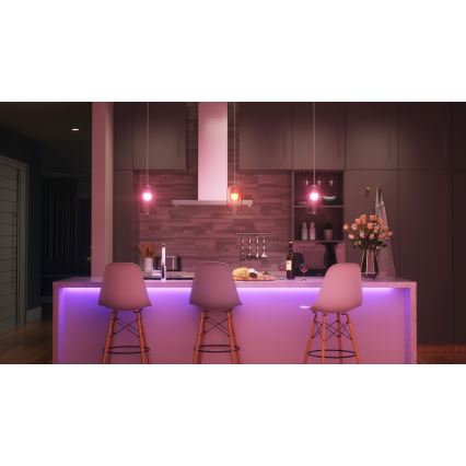 Nanoleaf - SADA 4x LED RGBW Stmívatelná žárovka ESSENTIALS MATTER A19 E27/9W/230V 2700-6500K CRI 90 Wi-Fi