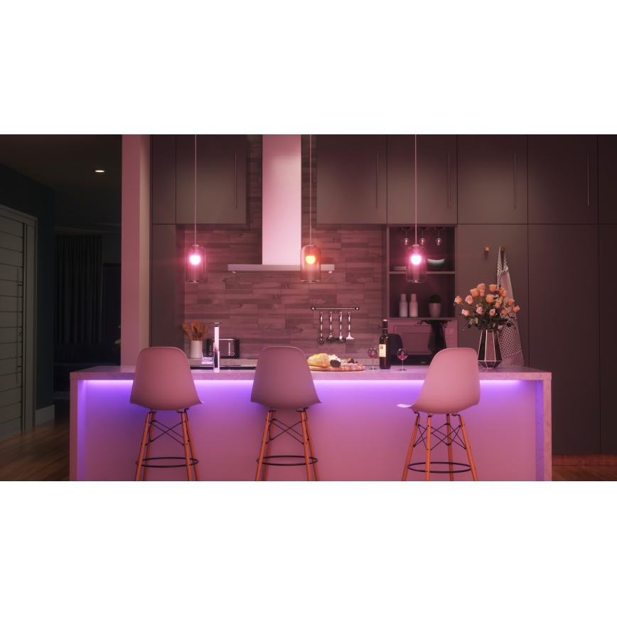 Nanoleaf - SADA 4x LED RGBW Stmívatelná žárovka ESSENTIALS MATTER A19 E27/9W/230V 2700-6500K CRI 90 Wi-Fi