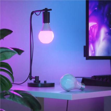 LED RGBW Stmívatelná žárovka ESSENTIALS A60 E27/8,5W/230V CRI90 2700-6500K Wi-Fi - Nanoleaf
