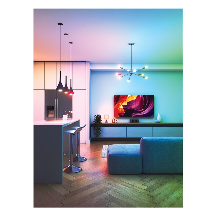 SADA 3x LED RGBW Stmívatelná žárovka ESSENTIALS A60 E27/8,5W/230V CRI 90 2700-6500K Wi-Fi - Nanoleaf