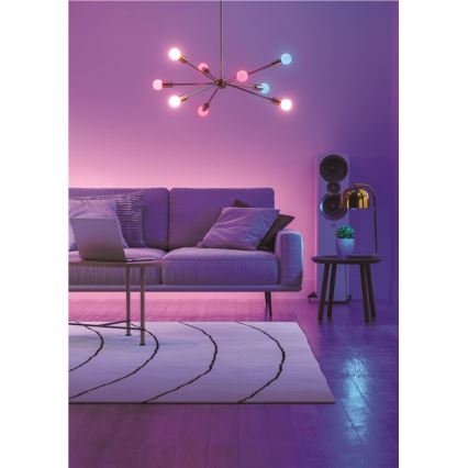 SADA 3xLED RGBW Stm. žárovka ESSENTIALS A60 E27/8,5W/230V CRI90 2700-6500K Wi-Fi - Nanoleaf