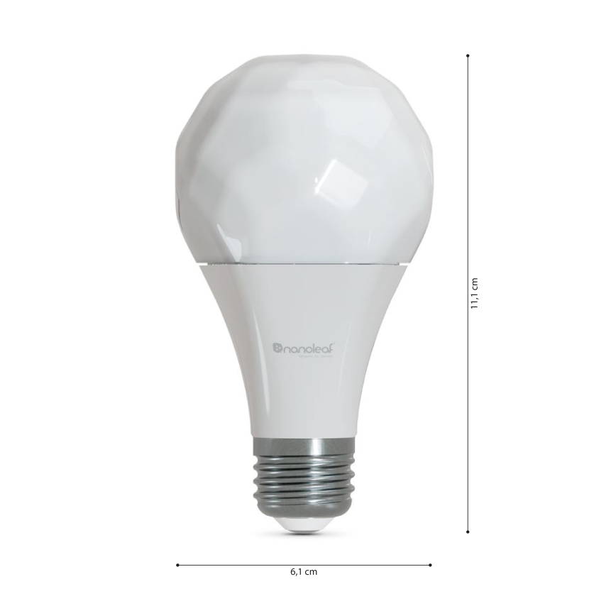 SADA 3x LED RGBW Stmívatelná žárovka ESSENTIALS A60 E27/8,5W/230V CRI 90 2700-6500K Wi-Fi - Nanoleaf