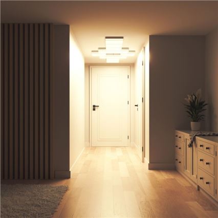 Nanoleaf - SADA 3x LED RGBW Stmívatelné stropní svítidlo SKYLIGHT 1xLED/18W/230V + 2xLED/16W/230V 2700-6500K Wi-Fi