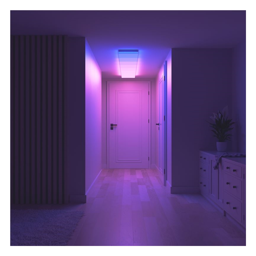 Nanoleaf - SADA 3x LED RGBW Stmívatelné stropní svítidlo SKYLIGHT 1xLED/18W/230V + 2xLED/16W/230V 2700-6500K Wi-Fi