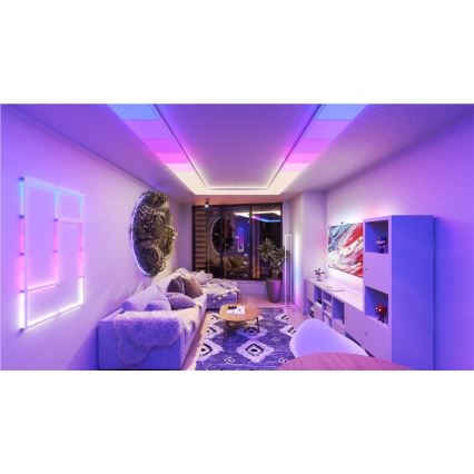 Nanoleaf - SADA 3x LED RGBW Stmívatelné stropní svítidlo SKYLIGHT 1xLED/18W/230V + 2xLED/16W/230V 2700-6500K Wi-Fi