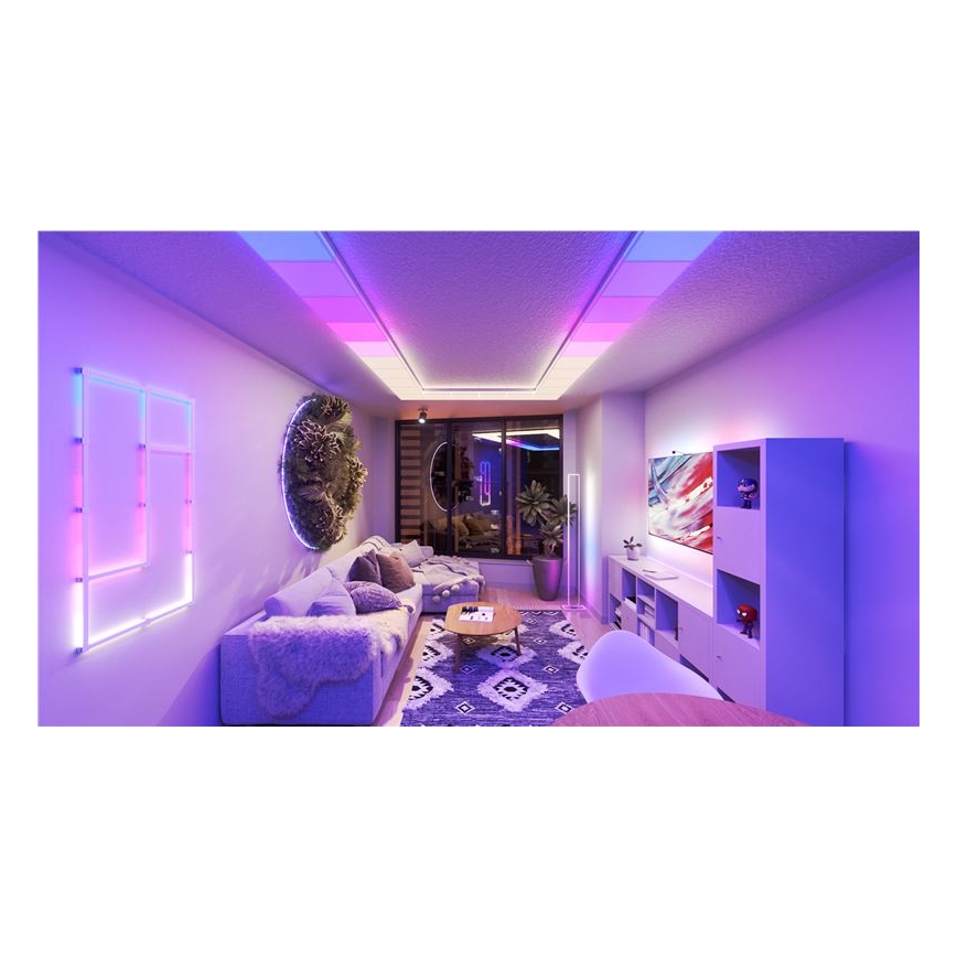 Nanoleaf - SADA 3x LED RGBW Stmívatelné stropní svítidlo SKYLIGHT 1xLED/18W/230V + 2xLED/16W/230V 2700-6500K Wi-Fi