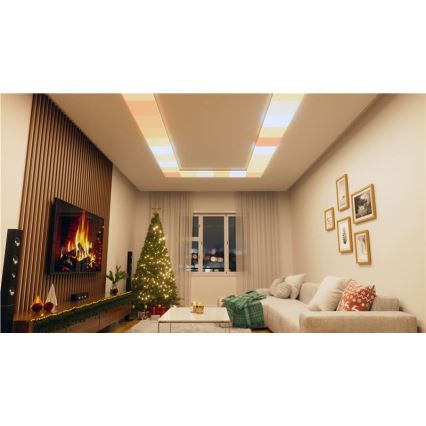 Nanoleaf - SADA 3x LED RGBW Stmívatelné stropní svítidlo SKYLIGHT 1xLED/18W/230V + 2xLED/16W/230V 2700-6500K Wi-Fi