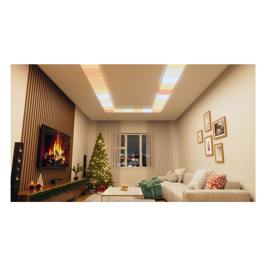 Nanoleaf - SADA 3x LED RGBW Stmívatelné stropní svítidlo SKYLIGHT 1xLED/18W/230V + 2xLED/16W/230V 2700-6500K Wi-Fi