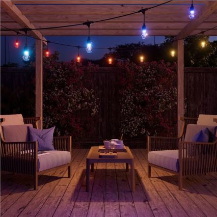Nanoleaf - LED RGBWIC Stmívatelný venkovní řetěz GIRLANDA 20xLED 15m 2700-6500K Wi-Fi IP65
