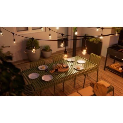 Nanoleaf - LED RGBWIC Stmívatelný venkovní řetěz GIRLANDA 20xLED 15m 2700-6500K Wi-Fi IP65